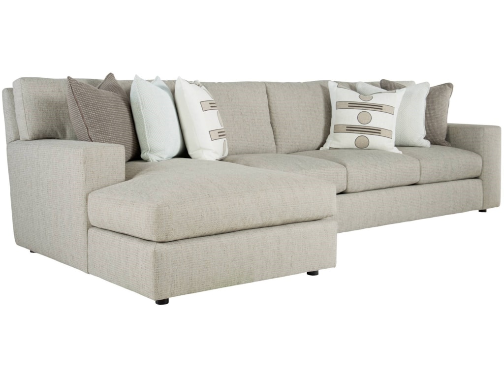 Bernhardt Interiors Rawls Contemporary Sectional with